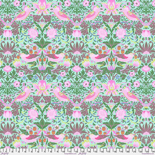 Strawberry Thief / Aqua by Kaffe Fassett x William Morris & Co.