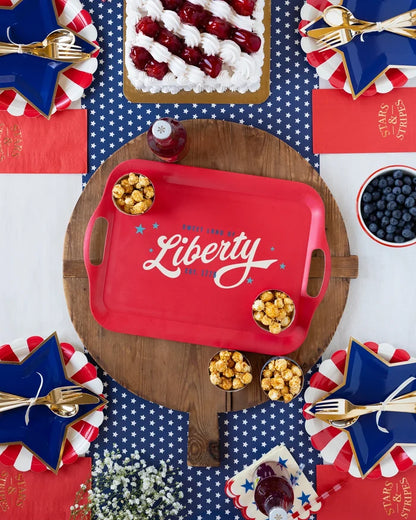 Sweet Land of Liberty Bamboo Tray
