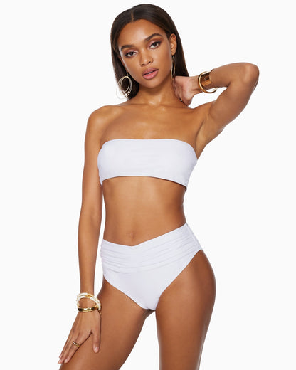 Venice Bandeau Bikini Top | WHITE