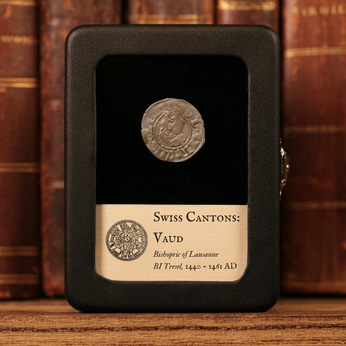 Swiss Cantons, Bishopric of Lausanne, BI 1 Tresel - 1440 to 1461 CE - Switzerland