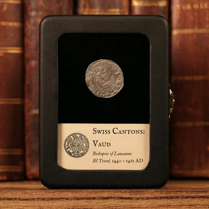 Swiss Cantons, Bishopric of Lausanne, BI 1 Tresel - 1440 to 1461 CE - Switzerland