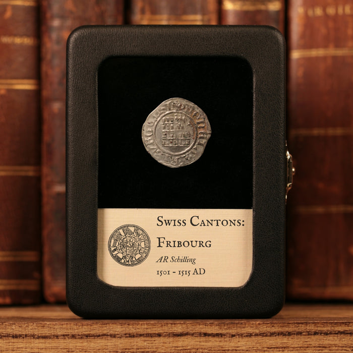 Swiss Cantons, City of Fribourg, AR 1 Schilling - 1501 to 1515 CE - Switzerland