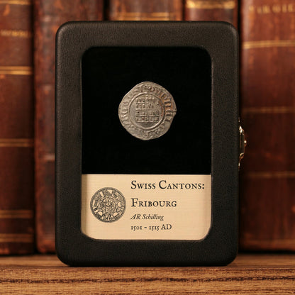 Swiss Cantons, City of Fribourg, AR 1 Schilling - 1501 to 1515 CE - Switzerland