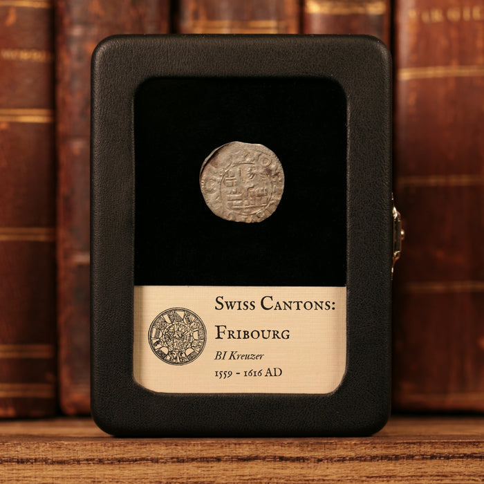 Swiss Cantons, City of Fribourg, BI 1 Kreuzer - 1559 to 1616 CE - Switzerland