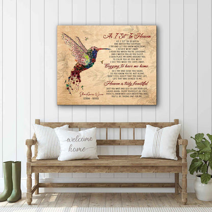 Sympathy gift ideas for loss of father, Bereavement Gifts for Loss of Father, As I Sit In Heaven best in memory gifts