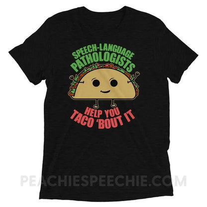Taco ’Bout It Tri-Blend Tee - Solid Black Triblend / XS - T-Shirts & Tops peachiespeechie.com