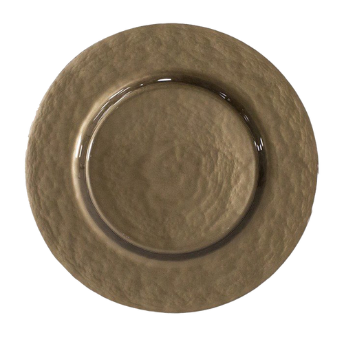 Taupe Glass Charger