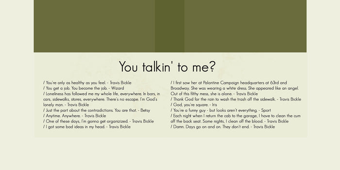 Taxi Driver Inspired Mid-Century Modern Print | 12"x18" or 18"x24" Print only