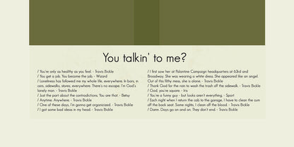 Taxi Driver Inspired Mid-Century Modern Print | 12"x18" or 18"x24" Print only