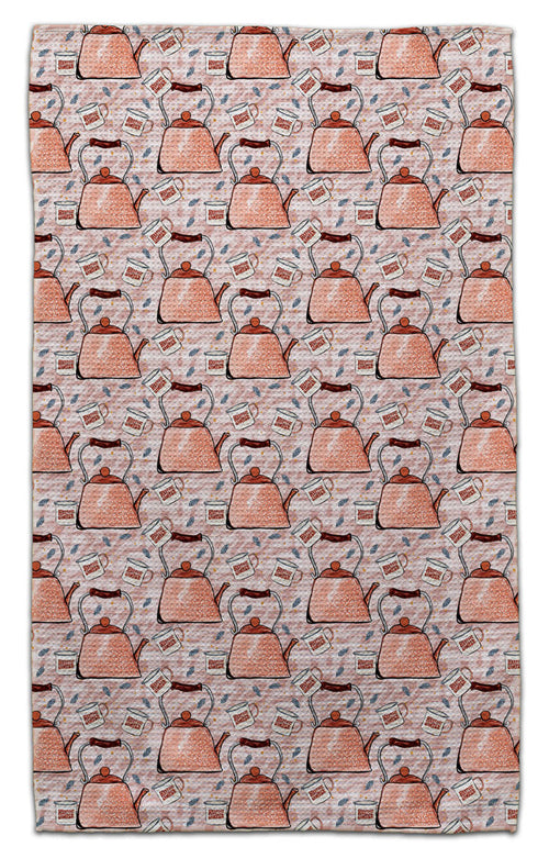 Tea Pot & Mug Waffle Weave Towel - CJ Bella Co.
