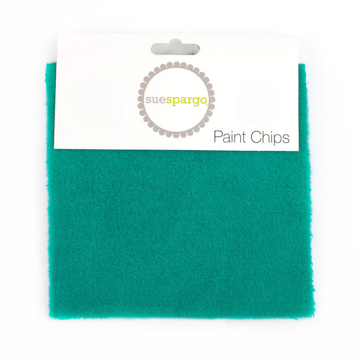 Teal Paint Chips Wool Bundle by Sue Spargo