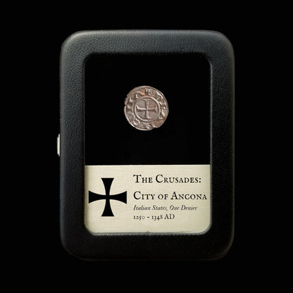 The Crusades, Italy, City of Ancona, 1 Denier - 1250 to 1348 CE - The Crusades