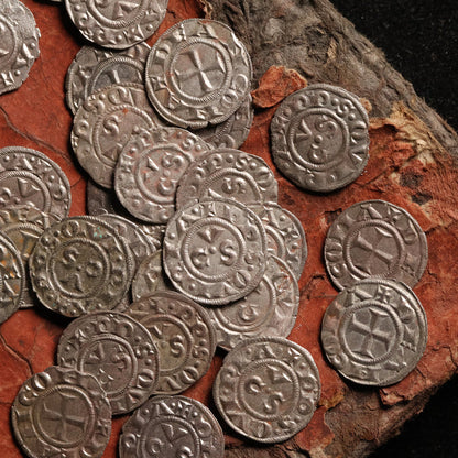 The Crusades, Italy, City of Ancona, 1 Denier - 1250 to 1348 CE - The Crusades
