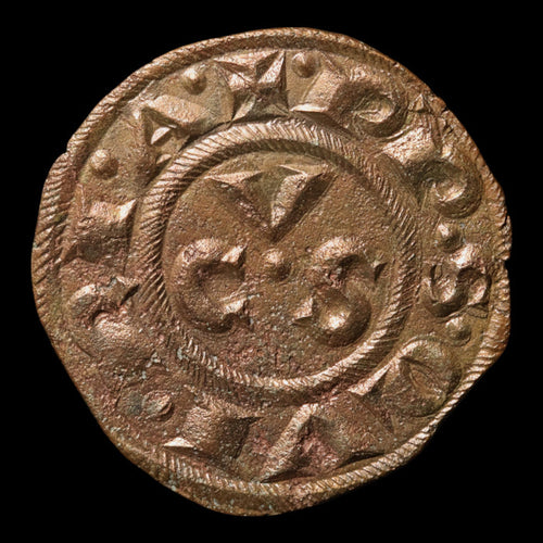 The Crusades, Italy, City of Ancona, BI Denier - 1250 to 1348 CE - The Crusades