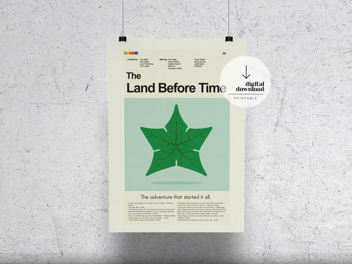 The Land Before Time | DIGITAL ARTWORK DOWNLOAD