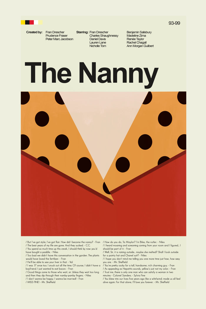 The Nanny - Red Jacket | 12"x18" or 18"x24" Print only