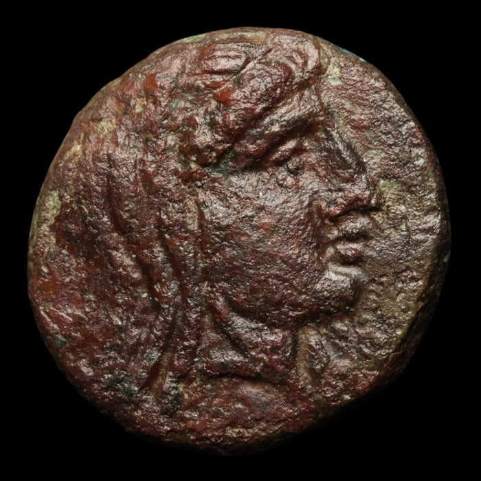 Thessaly, City States of Pelinna, AE Unit, Mantho & Horseman - 300 to 200 BCE - Ancient Greece
