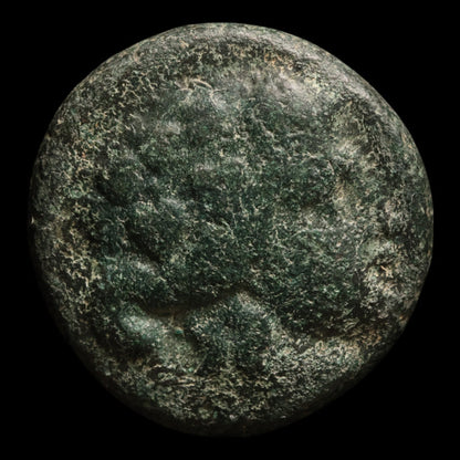 Thrace, City of Maroneia, Bronze Unit, Dionysus (Greek God of Wine) - c. 200 to 100 BCE - Greek World