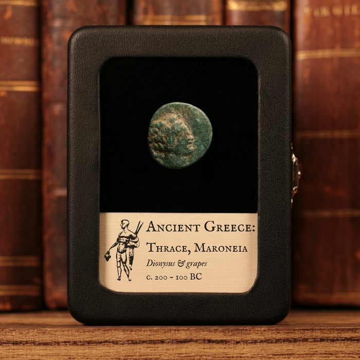 Thrace, City of Maroneia, Bronze Unit, Dionysus (Greek God of Wine) - c. 200 to 100 BCE - Greek World