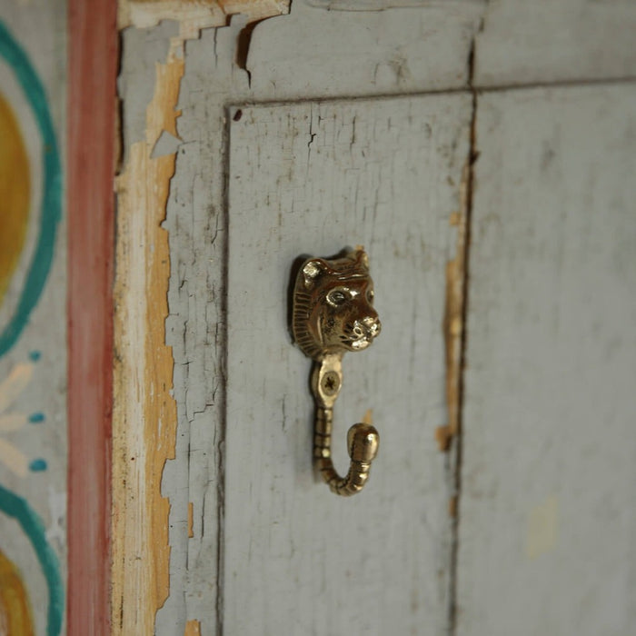 Tiger Wall Hook - Recycled Brass
