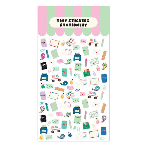 Tiny Stationery Clear Sticker Sheet | Journaling