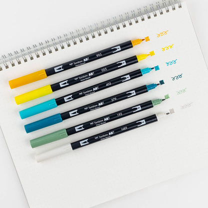 Tombow - Dual Brush Pen Art Markers -  Lemon Squeezy - 6 Pack