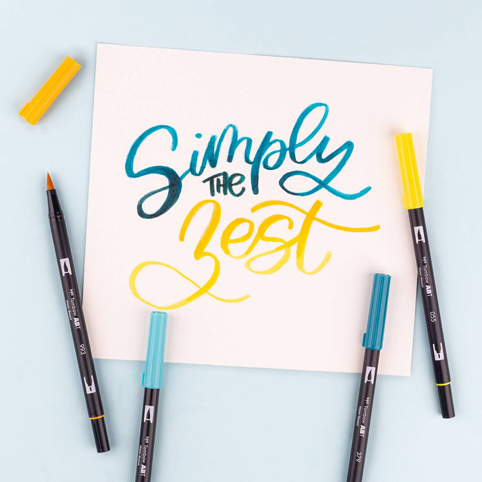 Tombow - Dual Brush Pen Art Markers -  Lemon Squeezy - 6 Pack
