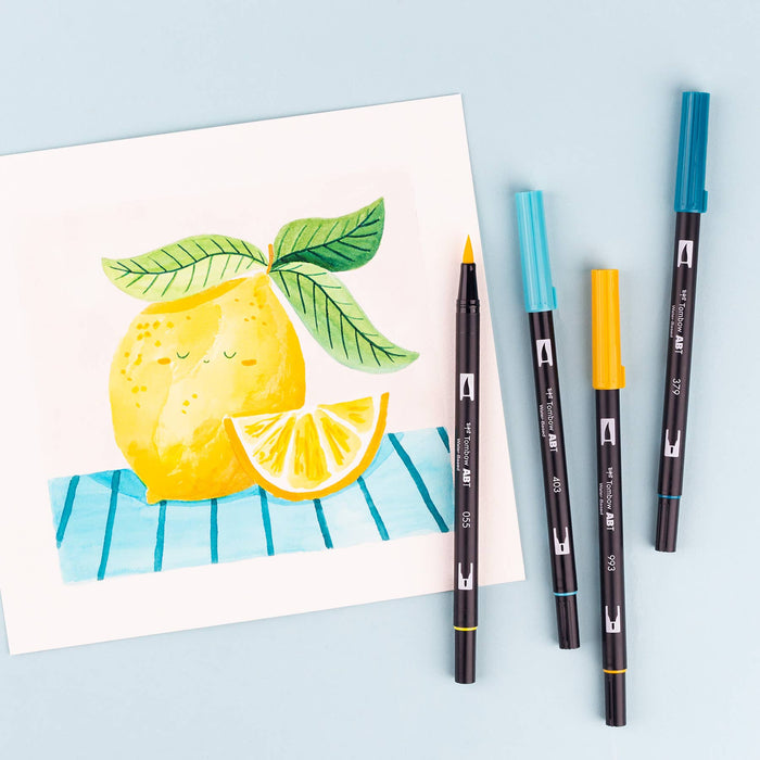 Tombow - Dual Brush Pen Art Markers -  Lemon Squeezy - 6 Pack