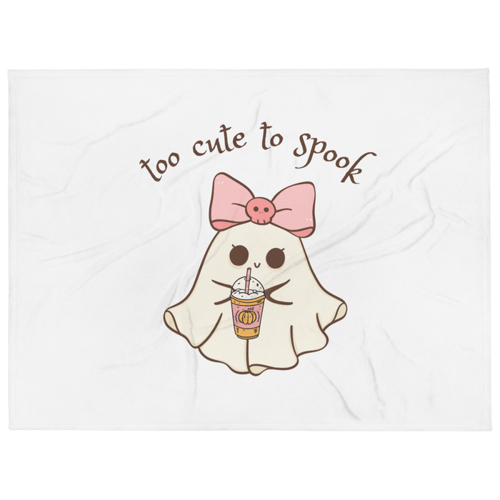 Too Cute to Spook Throw Blanket - 👻💖 Snuggle Up with Spooky Cuteness! 💖👻 - Whippie's