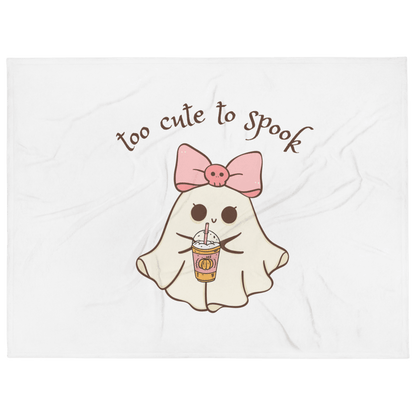 Too Cute to Spook Throw Blanket - 👻💖 Snuggle Up with Spooky Cuteness! 💖👻 - Whippie's