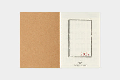 TRAVELER'S Company 2027 Monthly Refill (Passport Size)