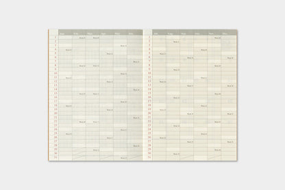 TRAVELER'S Company 2027 Monthly Refill (Passport Size)