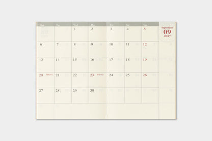 TRAVELER'S Company 2027 Monthly Refill (Passport Size)