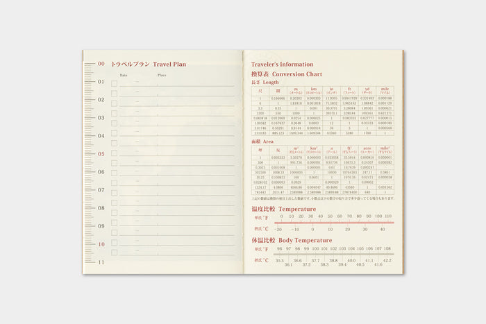 TRAVELER'S Company 2027 Monthly Refill (Passport Size)