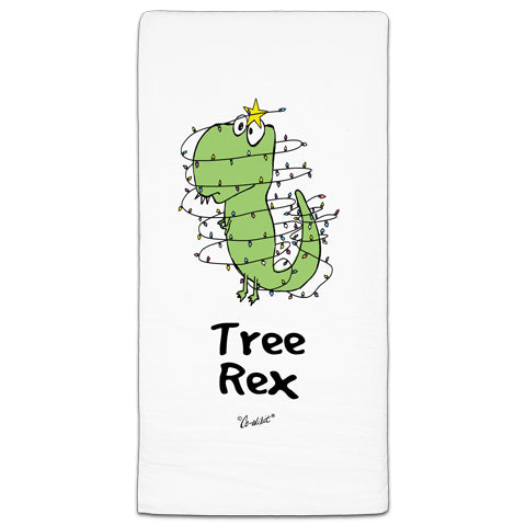 "Tree Rex" Flour Sack Towel by Co-edikit - CJ Bella Co.