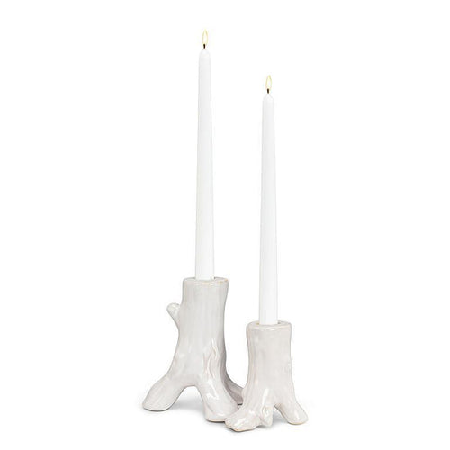 Tree Trunk Taper Candle Holder
