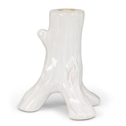 Tree Trunk Taper Candle Holder
