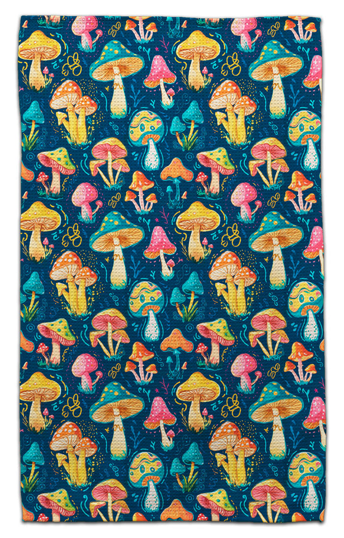 Trippy Mushrooms Eco-Friendly Towel - CJ Bella Co.