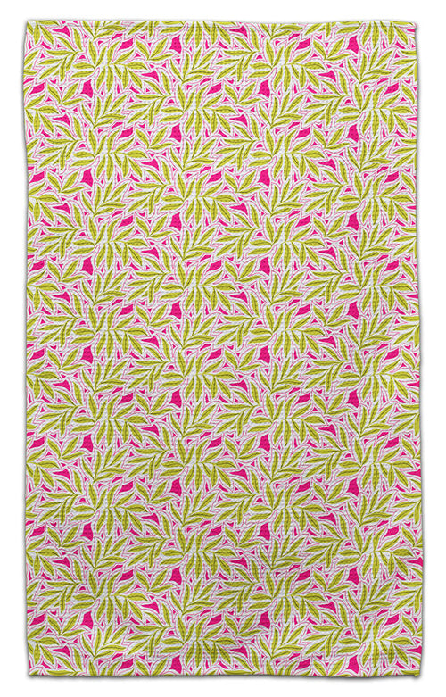 Tropical Fern Waffle Weave Towel - CJ Bella Co.