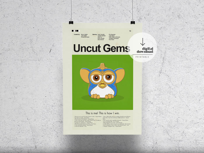 Uncut Gems | DIGITAL ARTWORK DOWNLOAD