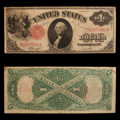United States, "Sawhorse" One Dollar Note - 1917 - United States of America