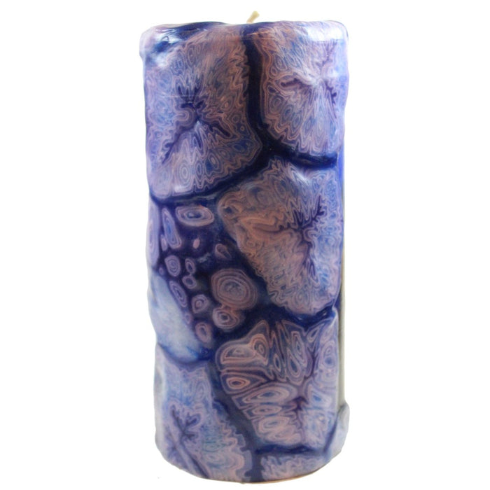 Van Glow Starry Night Pillar Candle - 8 inches - Candlestock.com