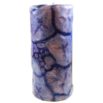 Van Glow Starry Night Pillar Candle - 8 inches - Candlestock.com