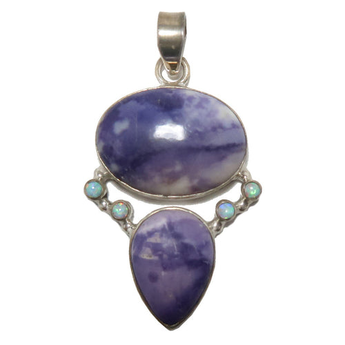 fluorite opal pendant