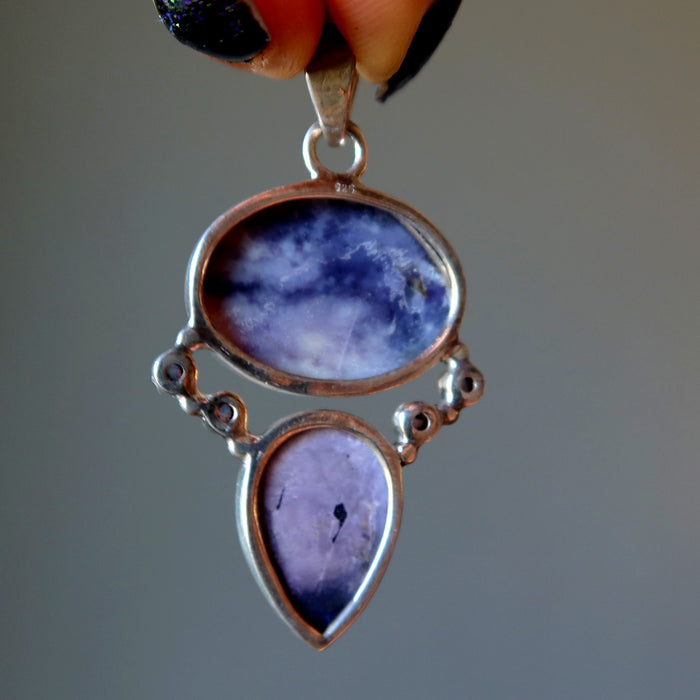 fluorite opal pendant