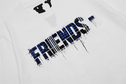 VLONE Plaid Cloth Logo T-Shirt