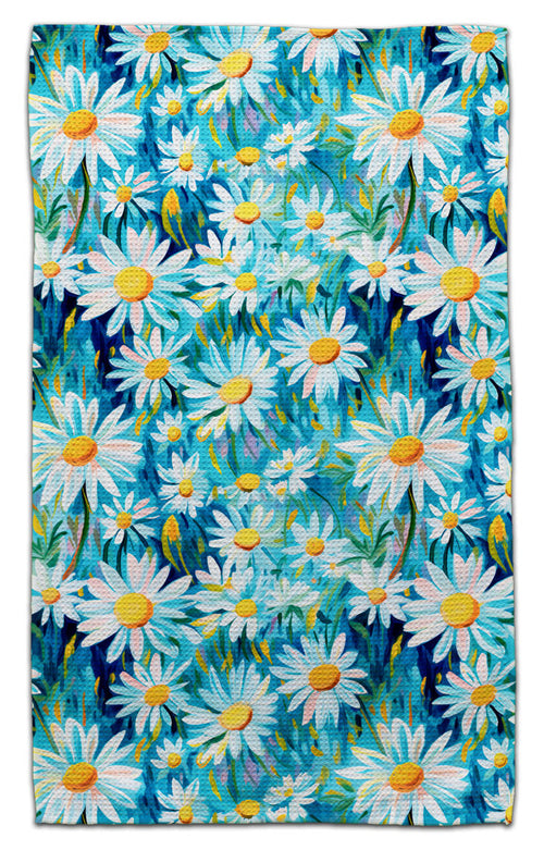 White Daisies Eco-Friendly Towel - CJ Bella Co.