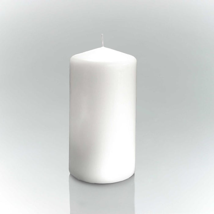 White Utility Pillar Candles