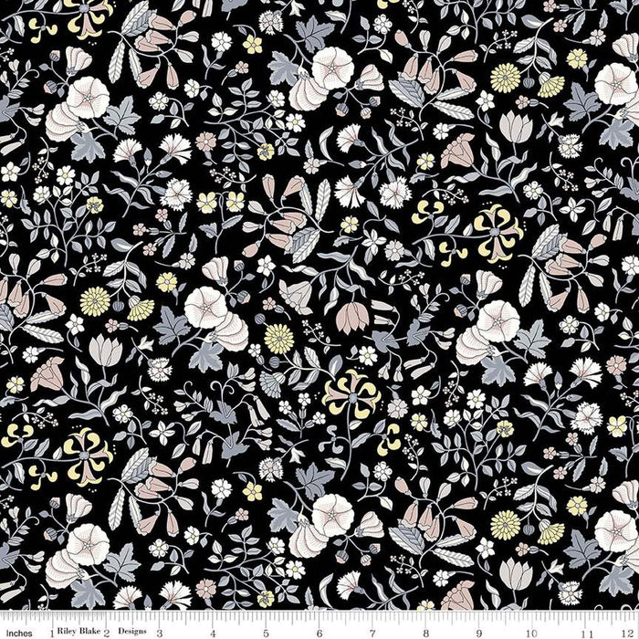 Wildflower Field A by Liberty Fabrics in Pebble