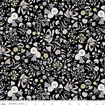 Wildflower Field A by Liberty Fabrics in Pebble